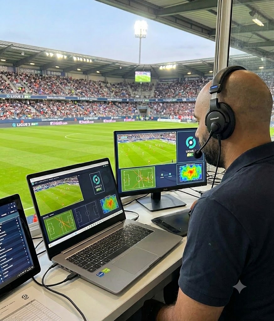 Analyste vidéo Ratio Football avec données en direct Ligue 2